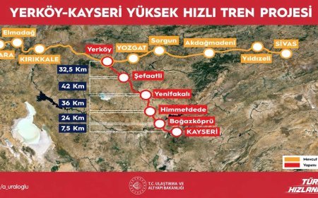 SON DAKİKA YHT HABERLERİ: Yerköy-Kayseri Yüksek Hızlı Tren Durakları neler? İşte güzergahı ve süresi