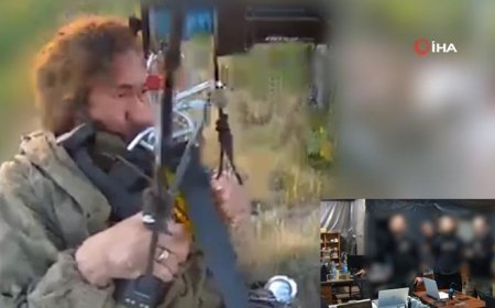 Yaralı asker dev İHA ile havadan böyle tahliye edildi