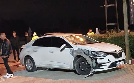 Saray'da otomobil ile motosiklet çarpıştı; 1 yaralı