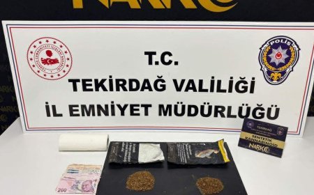 Tekirdağ'da uyuşturucu operasyonunda 45 tutuklama