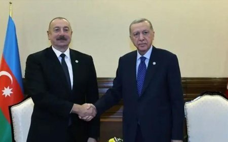 Cumhurbaşkanı Erdoğan, Azerbaycan Cumhurbaşkanı Aliyev ile görüştü