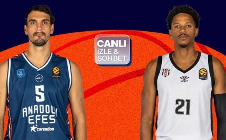 EuroLeague'de Türk derbisi! Anadolu Efes-Beşiktaş maçı canlı yayın ile Misli'de