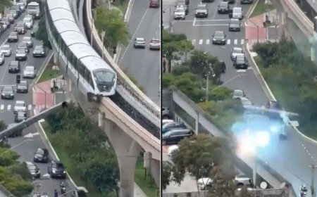 Facianın eşiğinden dönüldü! Brezilya'da korkutan tren kazası