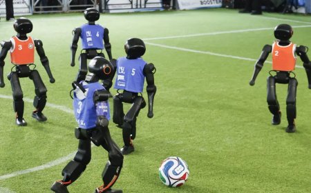 İtalya'da sıra dışı futbol: Bu sefer robotlar karşılaştı
