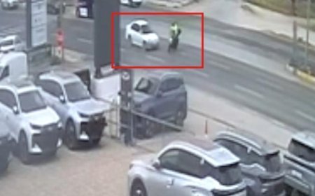 Edremit'te feci kaza kamerada! Otomobilin çarptığı motosikletin sürücüsü Mustafa Özcan hayatını kaybetti
