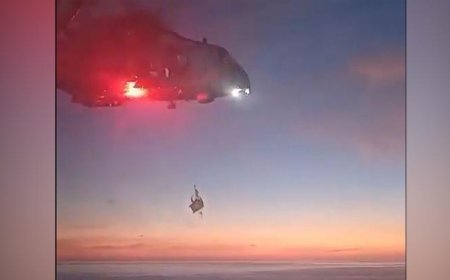 Cezayir açıklarında yaralanan Türk denizci helikopterle tahliye edildi