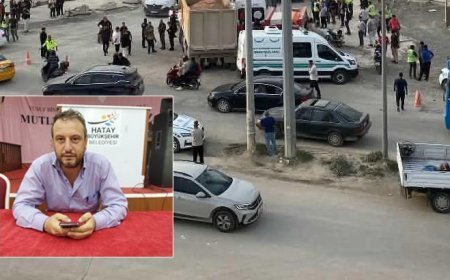 Hatay'da feci kaza: Hafriyat kamyonunun altında kalan motosikletli hayatını kaybetti