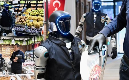 Robot zabıta esnaf denetimine çıktı: Pastırma ikram ettiler, güldüren diyaloglar yaşandı