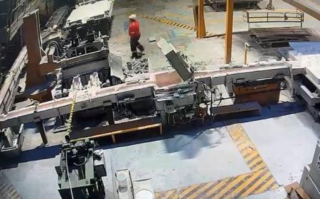 Alüminyum fabrikasındaki patlamanın görüntüleri ortaya çıktı