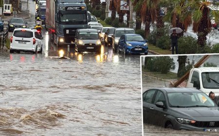 Muğla'yı sağanak vurdu: Bodrum ve Marmaris'te yollar göle döndü
