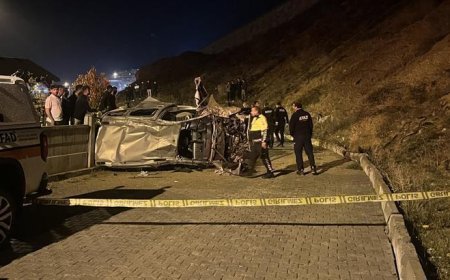 Erzurum'da feci kaza! Şarampole devrilen araçtaki 2 kişi öldü, 2 kişi ağır yaralandı