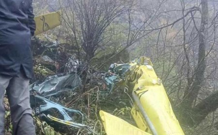 Hindistan'da korkunç kaza: Helikopter düştü, 6 kişi hayatını kaybetti