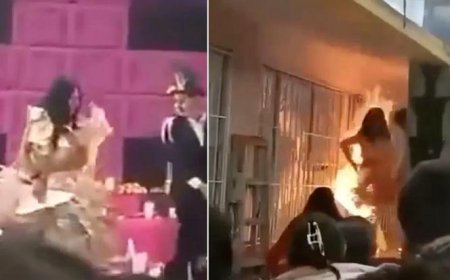 Lise öğrencisinin kabus anları: Herkesin gözü önünde alev aldı!