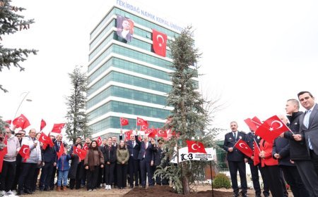 Namık Kemal Üniversitesi'nde 'Cumhuriyet Fidanı' dikim etkinliği