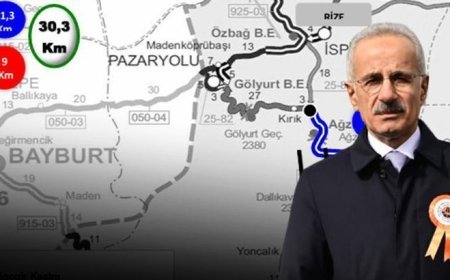 Erzurum-Rize yolunda 8 keskin viraj tarih oldu