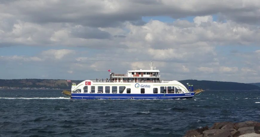 Ege'de fırtına. Gökçeada feribot seferlerinde iptaller var