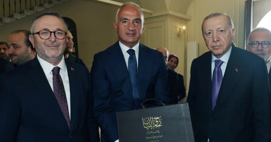 Bakan Ersoy, Bursevî’nin 300 yıllık mirasını Cumhurbaşkanı Erdoğan’a takdim etti