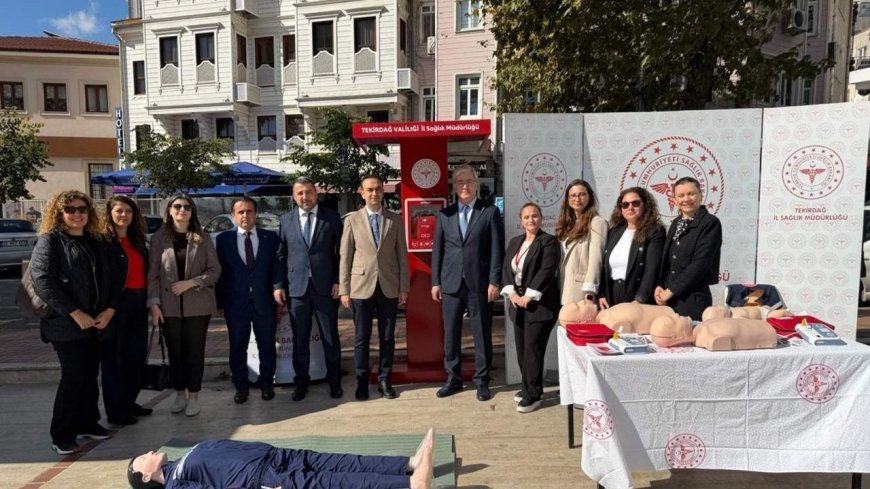 Tekirdağ'ın 3 ilçesine ani kalp durmalarına karşı şok cihazı konuldu