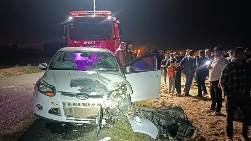 Mardin Kızıltepe'de otomobil ile motosiklet çarpıştı: 1 ölü, 1 yaralı