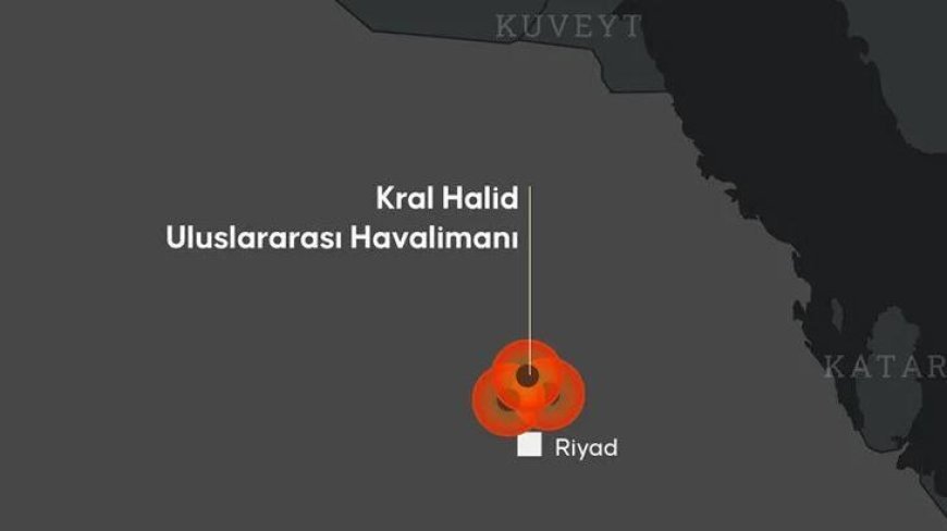 Arap Koalisyonu duyurdu: Riyad Havalimanı terminalinde saldırı sonrası yangın çıktı