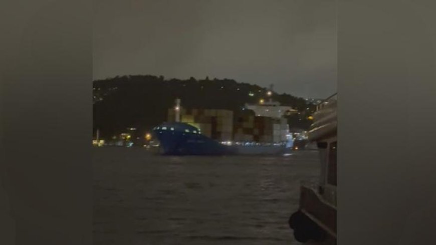 İstanbul Boğazı'nda sürüklenen gemi kurtarıldı