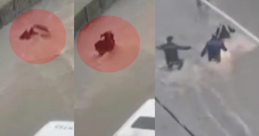 İstanbul'u sağanak ve fırtına vurdu. Yollar göle döndü, bir kadın suya kapıldı