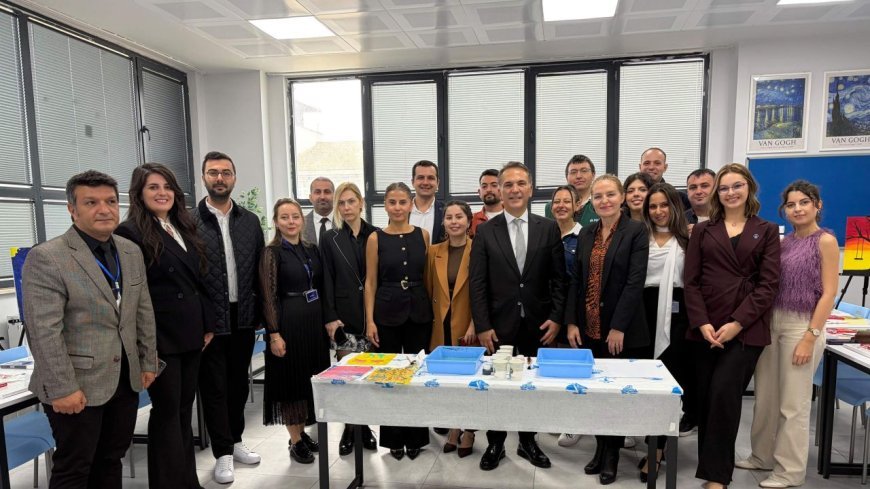 Marmaraereğlisi'nde ortaokula görsel sanatlar ile akıl ve zeka oyunları atölyesi kuruldu