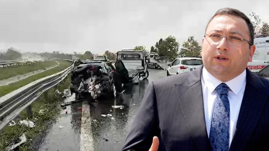Anadolu Otoyolu'nda zincirleme kaza: Üsküdar Belediye Başkan Vekili Dündar Ziya Gültekin yaralandı