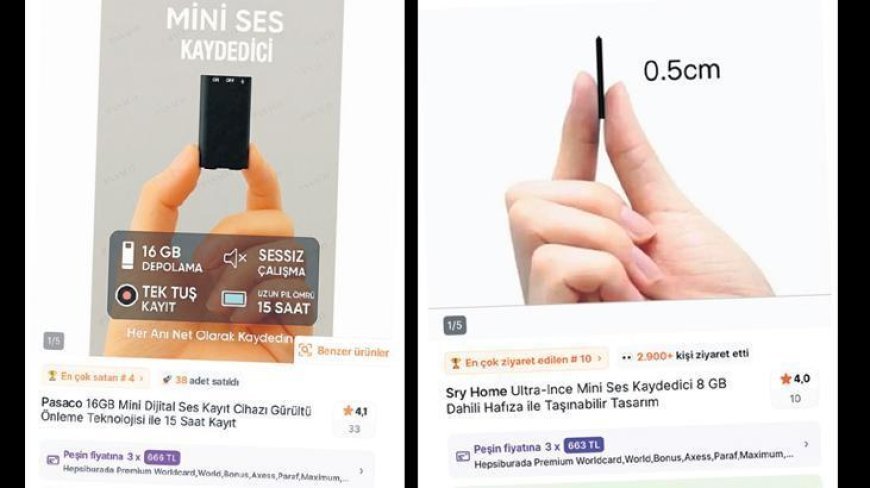Casus cihazları birkaç tıkla satışta! Dinlemek suç satmak serbest