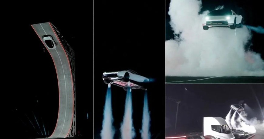 Elon Musk, Uçan Tesla Roadster’ı tanıttı