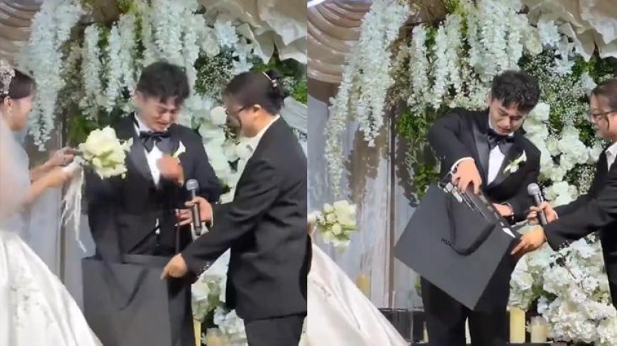 Düğünde gelinden büyük sürpriz! Damat görünce gözyaşlarına boğuldu: 'Gerçek aşk budur'