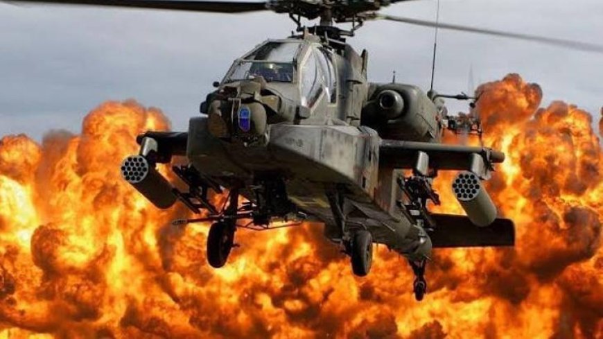 Husiler flaş iddia: Suudi Arabistan'a ait Apache tipi helikopter düşürüldü
