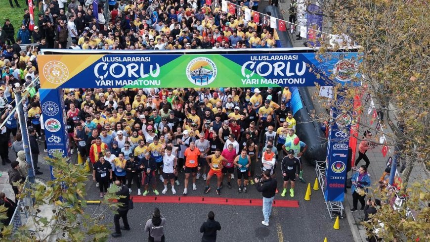 Çorlu’nun İlk Yarı Maratonu Katılımcılardan Tam Not Aldı