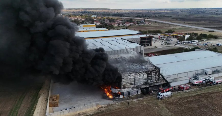 Kırklareli'nde ilaç fabrikasında yangın