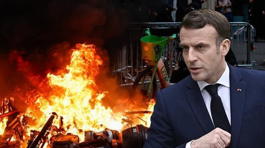 Fransa’da sokaklar alev alev! Macron’dan ulusa sesleniş konuşması: Hepimiz bu gece öfkeliyiz