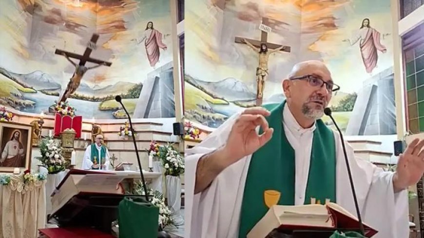 Ayin sırasında üzerine dev haç düşmüştü! Rahibin son sözleri ortaya çıktı