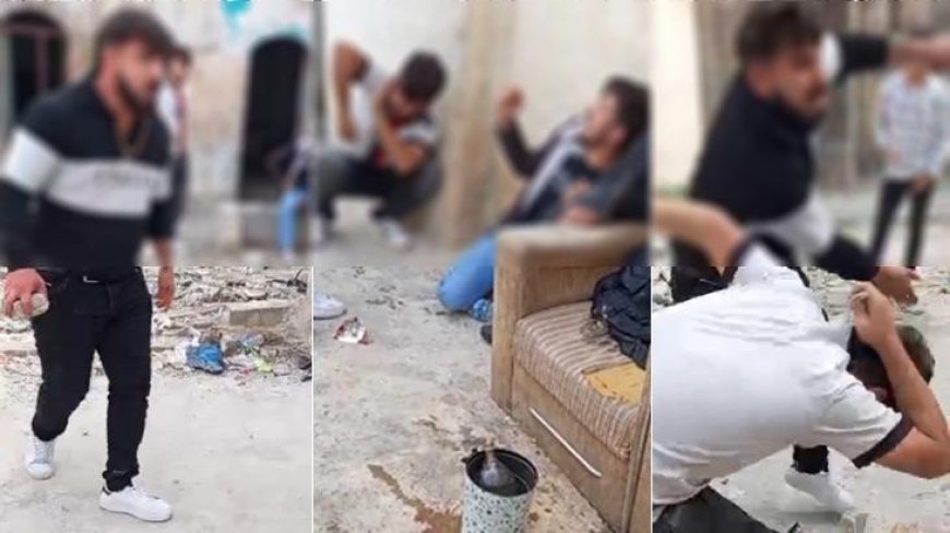 Şanlıurfa’da metruk evde maganda dehşeti! 1 kişi, 4 kişiyi darbetti; o anlar kamerada
