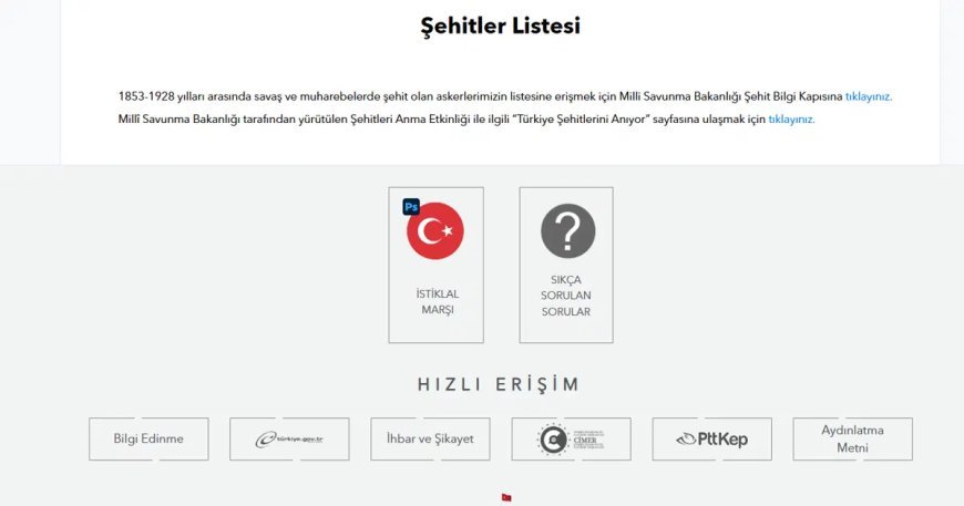 "Dedem nerede şehit oldu?": İşte MSB şehit bilgisi sorgulama ekranı