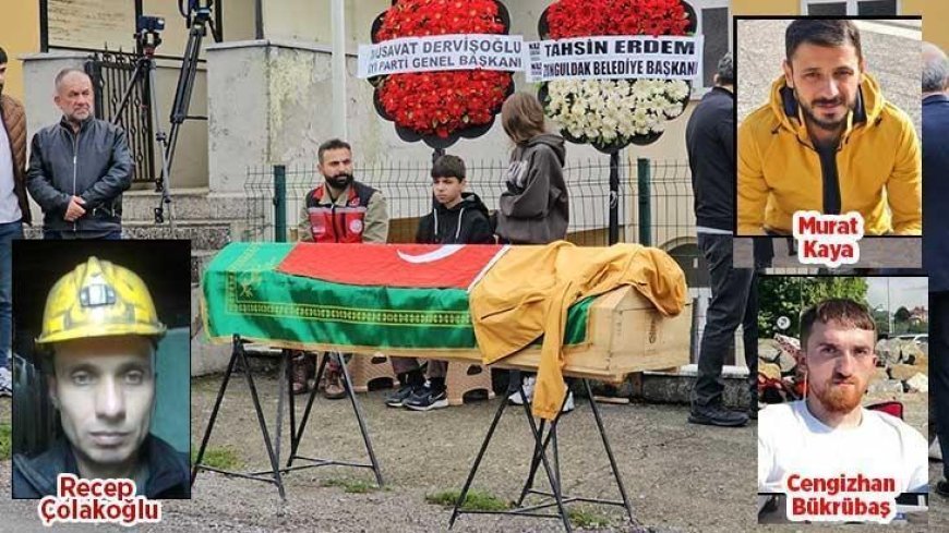 Maden ocağında hayatını kaybeden 3 işçi son yolculuğuna uğurlandı! Geride acı hikayeler bıraktı