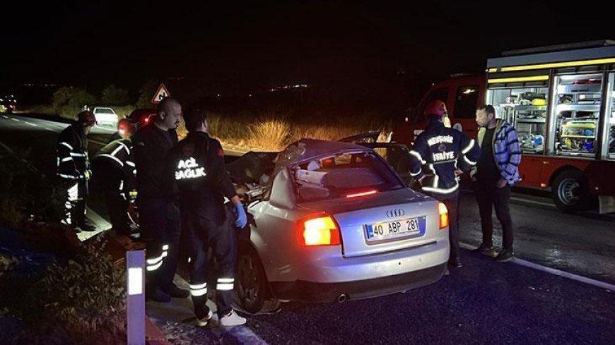 Yer: Nevşehir! TIR'a arkadan çarpan otomobilde 2 ölü