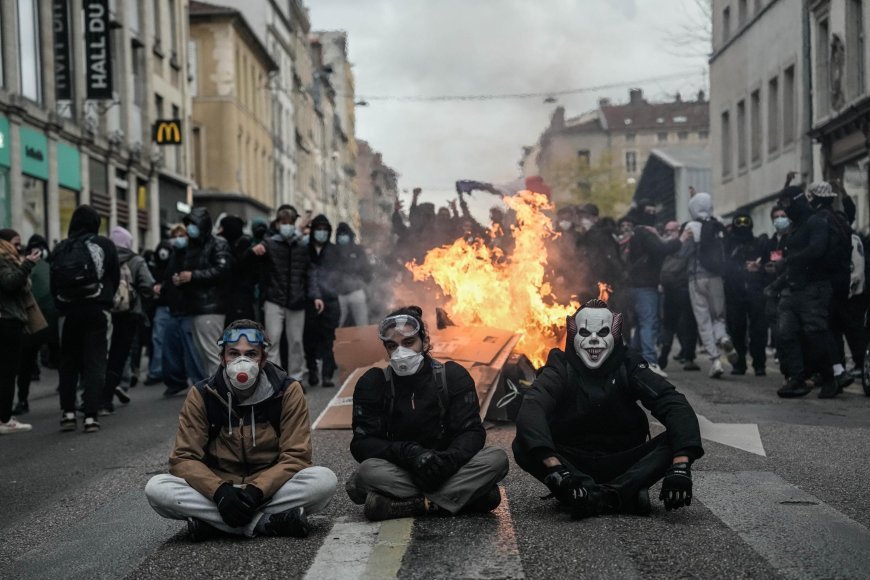 Nancy'de göstericilere polis müdahale etti