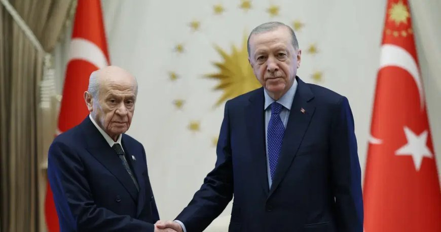Cumhurbaşkanı Erdoğan, Bahçeli'yle bir araya geldi