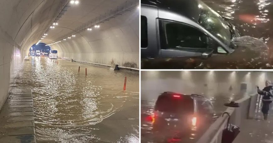 Kuvvetli sağanak İstanbul'u vurdu.
Yeni tehlike için alarm verildi, akşam saatlerine dikkat