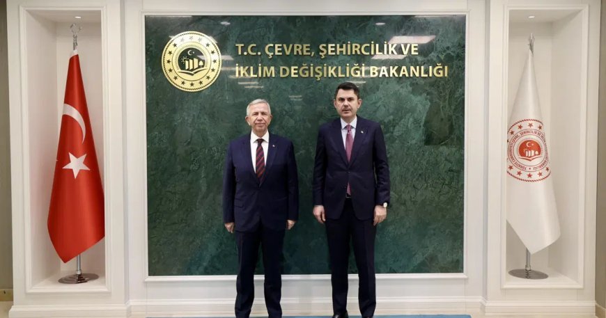 Bakan Kurum ile Mansur Yavaş görüştü