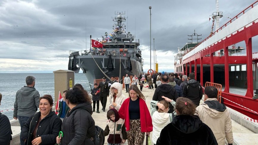 TCG Işın, Tekirdağ'da ziyarete açıldı