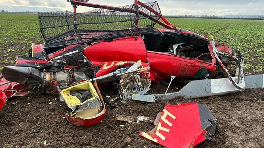 ABD'de iki helikopter havada çarpıştı! Sıcak görüntü