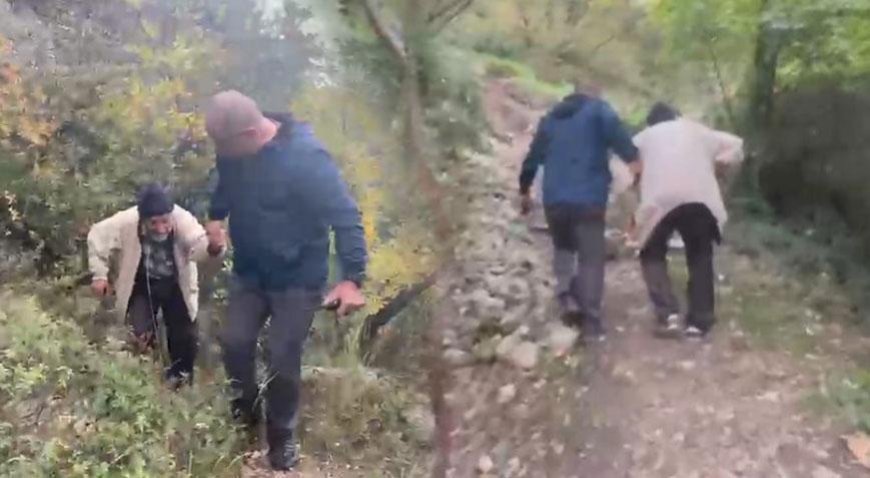 İnsanlardan uzaklaşıp Uludağ'da mağarada yaşıyordu! 83 yaşındaki babasından sürpriz ziyaret
